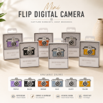 DST Mini Flip Digital Camera LK-027 Retro Vintage Portable - Gambar 2