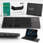 DST B033 Foldable Bluetooth Keyboard with Touchpad – Keyboard Lipat Wireless Portable - Gambar 3