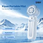 DST Portable Mist Fan 3600mAh – Kipas Angin Mini High Speed Ice Spray - Gambar 2