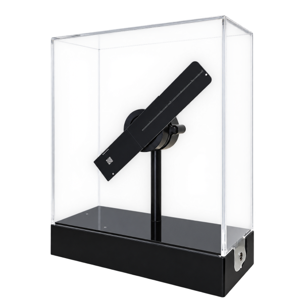 royektor Kipas Hologram 3D LED Desktop + Casing Akrilik Transparan