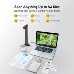 DL16 Document Camera Scanner 21MP A3 USB Type-C - Gambar 3
