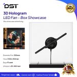 Kipas LED Hologram 3D Box Showcase / Proyektor Iklan Melayang Kotak Akrilik Display Pajangan Premium Toko - Gambar 2